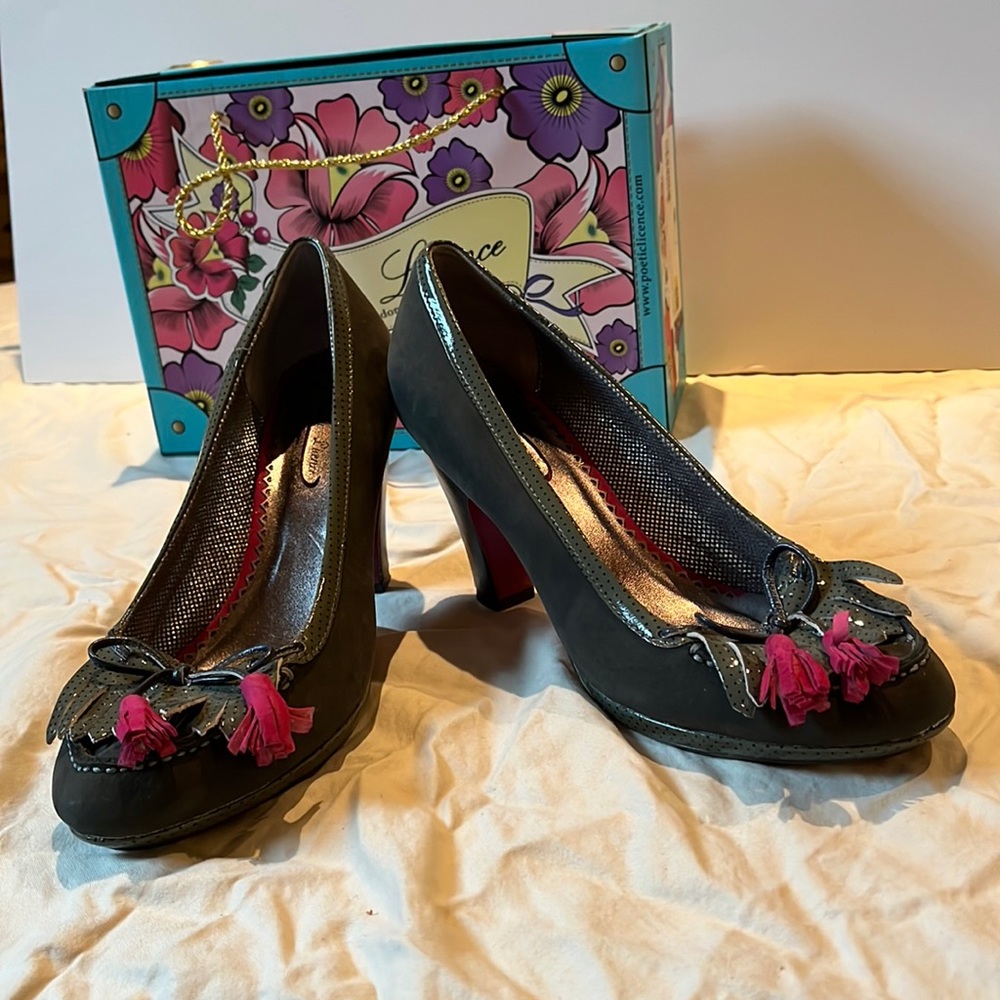 Suede heels